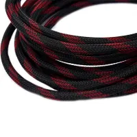 Усиленный кабель Hdmi to Hdmi 10м 1080p в обмотке Кабель-удлинитель HDMI-HDMI 10m 10 m, 10 м для монитора и телевизора в оплетке Черно Красный
