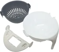 Vegetable Slicer Wet Basket Vegetable Cutter 9 in 1 set of nozzles for slicing vegetables and fruits, manual rotating grater-vegetable slicer multi-slicer with basket