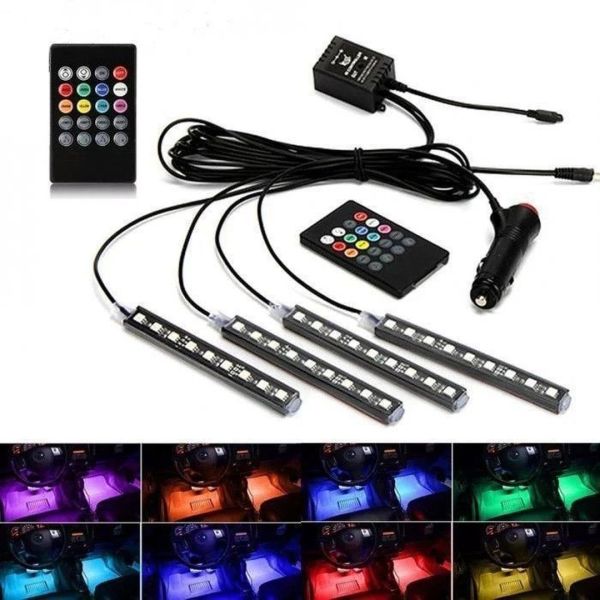 Universal car RGB LED backlight LED AMBIENT HR-01678, RGB backlight for cars, waterproof