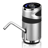 Automatic Water Pump for a bottle of Water Dispenser XL-129 Silver, Portable Battery Pump Electric Dispenser Dispenser for Cooler