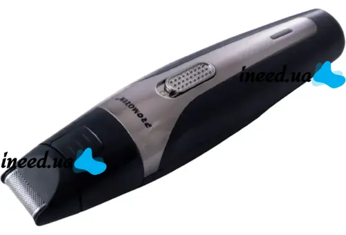 Бездротова машинка ProMozer MZ-2028 6 насадок для стрижки волосся бороди, носа і вух, Акумуляторний тример Мозер MZ2028 з насадками і підставкою