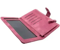 Жіночий гаманець клатч Baellerry Miracle JC224 Pink з відділенням для телефону, жіноче портмоне на 17 відділень для купюр і монет Рожевий