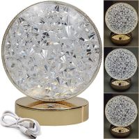 Настольная лампа-ночник Creatice Table Light 19 сенсорный ночник круг, светодиодная лампа светильник с кристаллами на акриловой подставке 3 режима