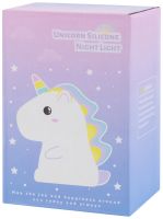 Детский силиконовый ночник Единорог Unicorn Silicone Night Light HQ8686 сенсорный светильник на аккумуляторе с RGB подсветкой и пультом USB