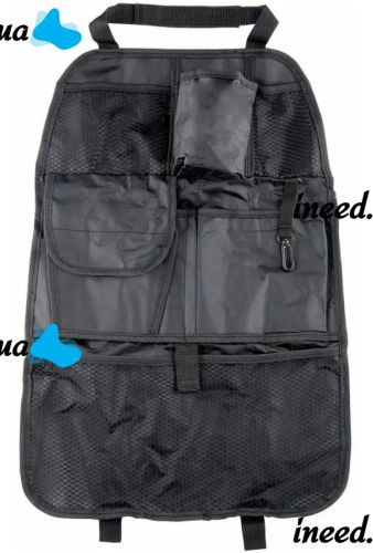 Автомобільний органайзер на спинку переднього сидіння Est Car Back Seat Organizer накидка для зберігання в машину, сумка чохол з кишенями в авто Чорна