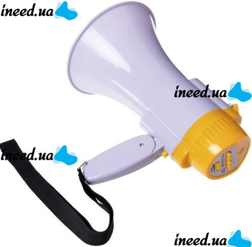 Handheld Megaphone Horn 10w HW-8C with a range of 200m Rechargeable Folding Loudspeaker RD-8S Amplifier with Voice Recording and built-in siren HW8C