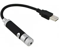 Powerful Laser Pointer Red Laser Pointer SN-R12 from USB red laser, LED Projector Diode from YUSB 3 Effect nozzles for car and Home