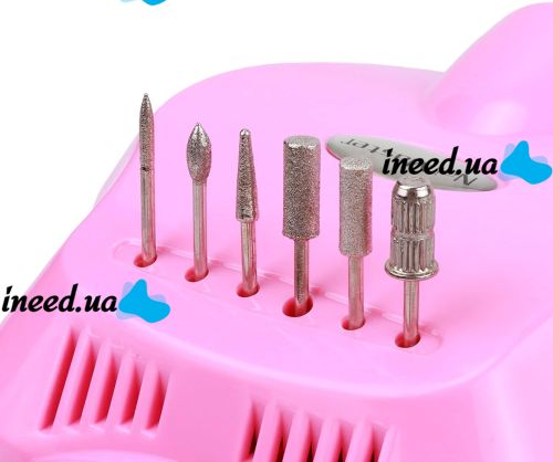 Фрезер для манікюру і педикюру Beauty Nail Dm - 202 35000 об/хв апарат для обробки нігтів з насадками 6 в 1 манікюрний апаратний набір з фрезами