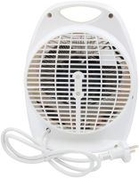 Электрический тепловентилятор Domotec MS-5901 дуйка с 3 режима терморегуляции и ручкой, напольный обогреватель для дома на 22 кв.м. 2000W Белый