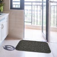 Супер впитывающий коврик Clean Step Mat придверный напольный ковер 70Х45 см в прихожую и ванную для впитывания грязи и влаги из микрофибры для обуви