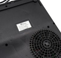 Індукційна сенсорна електроплита Domotec MS-5833 на 1 конфорку 2000W портативна настільна електрична плита з дисплеєм таймером MS5833 Чорна