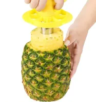 Кухонный нож для нарезки сердцевины ананаса кольцами PineАpple Peeler, Слайсер для резки очистки ананасов слайсами Ананасорезка из нержавеющей стали