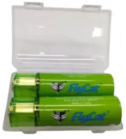 Аккумуляторные перезаряжаемые батарейки USB АА FlyCat 1.5V 1500 mAh 2шт, Пальчиковые аккумуляторы батарейка 1500 мАч зарядка от юсб в кейсе Зеленые
