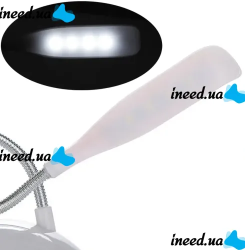Настольная светодиодная гибкая лампа LED Desk Light X-7188 на батарейках, Беспроводной настольный мини светильник с механическим выключателем BL-7188
