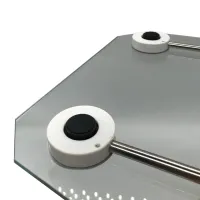 Domotec MS-2003B Electronic Floor Scales up to 180 kg Square Glass Scales with LED Display for Weighing Domotec MS2003B 0.1 kg Pitch Transparent