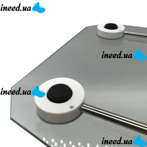 Domotec MS-2003B Electronic Floor Scales up to 180 kg Square Glass Scales with LED Display for Weighing Domotec MS2003B 0.1 kg Pitch Transparent