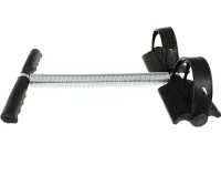Пружинный эспандер Tummy Trimmer L1013 для мышц рук, живота и спины с креплением для ног, Спортивный тренажер Тами Тример для укрепления тела Черный