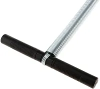 Пружинный эспандер Tummy Trimmer L1013 для мышц рук, живота и спины с креплением для ног, Спортивный тренажер Тами Тример для укрепления тела Черный