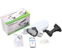 Уличный светодиодный фонарь муляж в виде камеры Solar Light JLP-2177 с датчиком движения на солнечной батарее Мини камера обманка лампа с пультом ДУ
