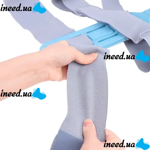 Fixing corrector of correct posture Invisible Pose Cion Belt, Corset for correction and alignment of the back and shoulders, bandage, Velcro vest Gray