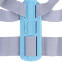 Fixing corrector of correct posture Invisible Pose Cion Belt, Corset for correction and alignment of the back and shoulders, bandage, Velcro vest Gray