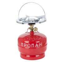 Tourist gas cylinder Propane UKP-52 with a burner of 5 liters, Tourist gas cylinder with a burner of 2 kg red, 5 liters
