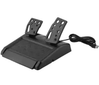 Vibration Steering Wheel 3-in-1 Universal Game Steering Wheel with Pedals and Gearbox for PC/PS2/PS3, Multimedia Sports Steering Wheel for PC