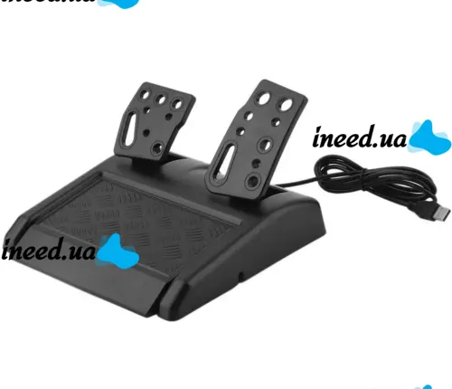 Vibration Steering Wheel 3-in-1 Universal Game Steering Wheel with Pedals and Gearbox for PC/PS2/PS3, Multimedia Sports Steering Wheel for PC