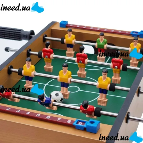 Children's board game Football Football Champions 2218 with 6 players per team with a goal counter, a table set of 12 players for two for children