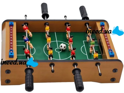 Children's board game Football Football Champions 2218 with 6 players per team with a goal counter, a table set of 12 players for two for children