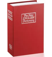Металлический сейф в виде книги The new english dictionary с 2 ключами для хранения денег и ценных вещей, Книга сейф словарь на замке с ключом