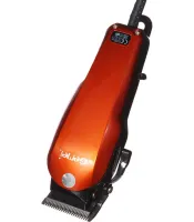Профессиональная проводная машинка для стрижки волос Gemei GM-1005 4 насадки 15W, Триммер GM1005 с поворотным регулятором длины со съемными насадками