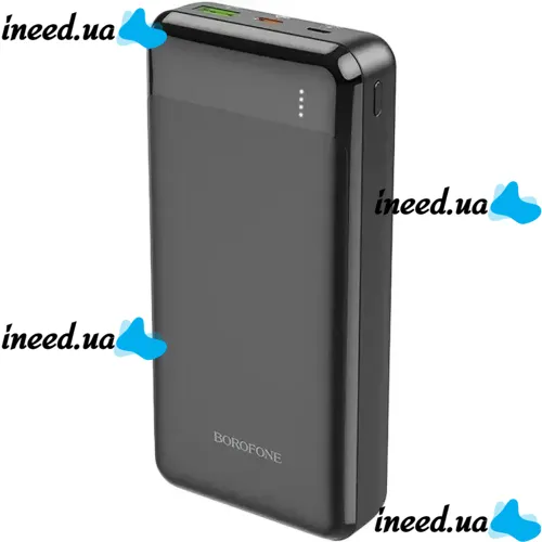 Зовнішній акумулятор повербанк Power Bank Borofone Bj19a 20000mAh PD20W + QC3.0 з швидкою зарядкою, портативний зарядний пристрій батарея 2 виходи