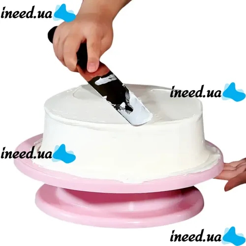 Обертається підставка Cake Turntable для виготовлення та декорування торта 28 см Тортівниця, поворотний стіл піднос для прикраси торта 360 градусів