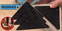 Набір тримачів для килимів 4 шт Ruggies Amazing Reusable Rug Grippers кутові Липучки-фіксатори для килимів