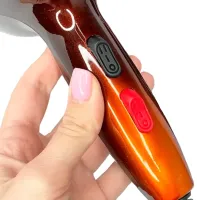 Профессиональный фен Gemei GM-1719 для укладки и сушки волос с концентратором 1800W, Электрический фен с холодным обдувом и насадкой 3 режима