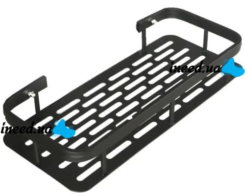 Настенная прямая полка в ванную Storage Rack AND197, Навесной органайзер 30х13х5.5см держатель для ванной XL-915 под косметические принадлежности на стену