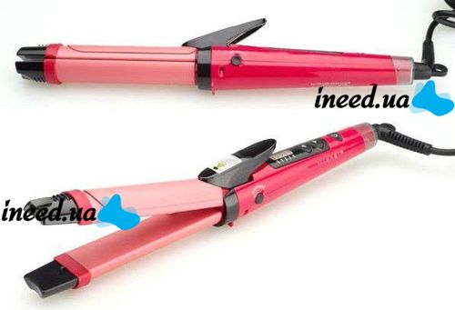 Curling iron 2 in 1 Domotec MS-4982 curling iron hair tongs
