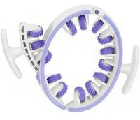 Anti-cellulite Round Roller Massager 360° Circular Roller SBJ-2303 for Waist and Buttocks W3 Ring Roller for Body Massage White with Purple