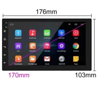 Універсальна автомагнітола MP5 CJ CP606 BT Android 8.0 2G - 16G 2DIN плеєр з USB і SD з короткою базою, автомобільна магнітола програвач в машину