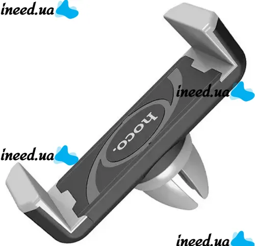Universal Hoco CPH01 Phone Holder 5.5-8.5cm in Car Ventilation Deflector, Hoco Clip-on Car Holder in Smartphone Air Duct Grey