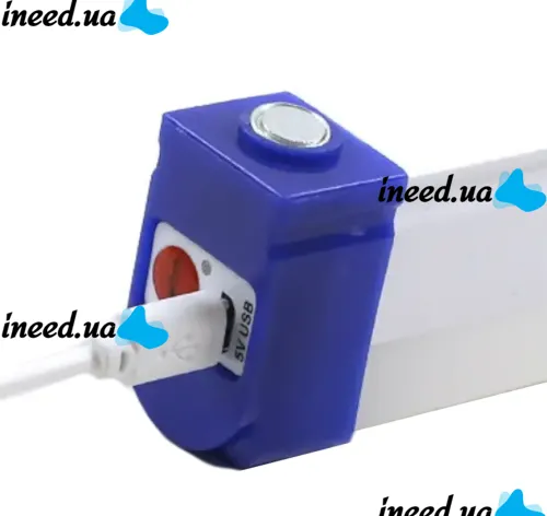 Rechargeable Hanging LED Lamp Bailong BK-700 80W with Magnets and Hook 72 cm, Emergency USB Flashlight Lamp from T700 Battery for Camping