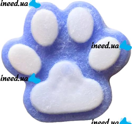 Силіконова іграшка антистрес сквіш котяча лапка Squishy Toys з ворсинками для рук, Дитяча м'ялка лапа кота Моті Каваї з кульками 2410-4 для дітей
