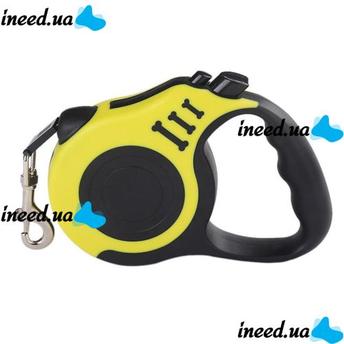 Автоматичний висувний Повідець рулетка Trox TR-50 для вигулу собак 5м з блокіратором, Маленький поводок-рулетка для прогулянок з собаками до 15 кг