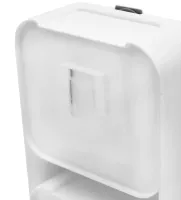Wall-mounted Soap Organizer Flip Lid Drain Soap Box with 2 compartments with hinged lids, Double Hinged soap Dish with drain to the bathroom wall