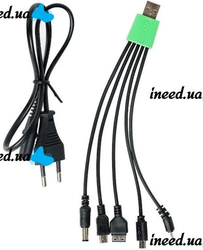 Автономная солнечная станция GDlite GD-1000A зарядная система Power Bank, Фонарь и 4 LED лампочки с функцией повербанка и радио для кемпинга Черная