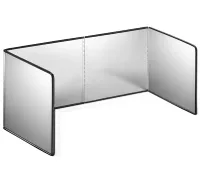 Protective folding panel MAG-593 for gas stove against grease and splashes 41x31x3cm Non-stick folding protective screen stainless steel partition