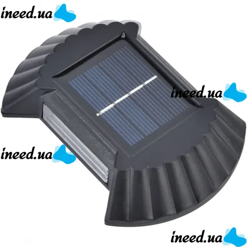 Настенный уличный фонарь прожектор Smart Solar Light JB-012 на солнечной батарее, Аккумуляторный светильник с солнечной панелью на стену JB012 Черный