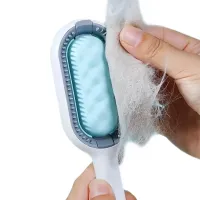 Універсальна щітка Pet Cleaning Hair LY-364 для сухого і вологого вичісування собак і котів, гребінець для грумінгу тварин з відсіком для води