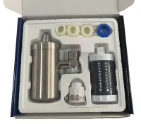 Проточний фільтр насадка на кран з нержавіючої сталі Water Purifier ZSF-080 для очищення води, водяний фільтр для води під кран 687-1 Сріблястий